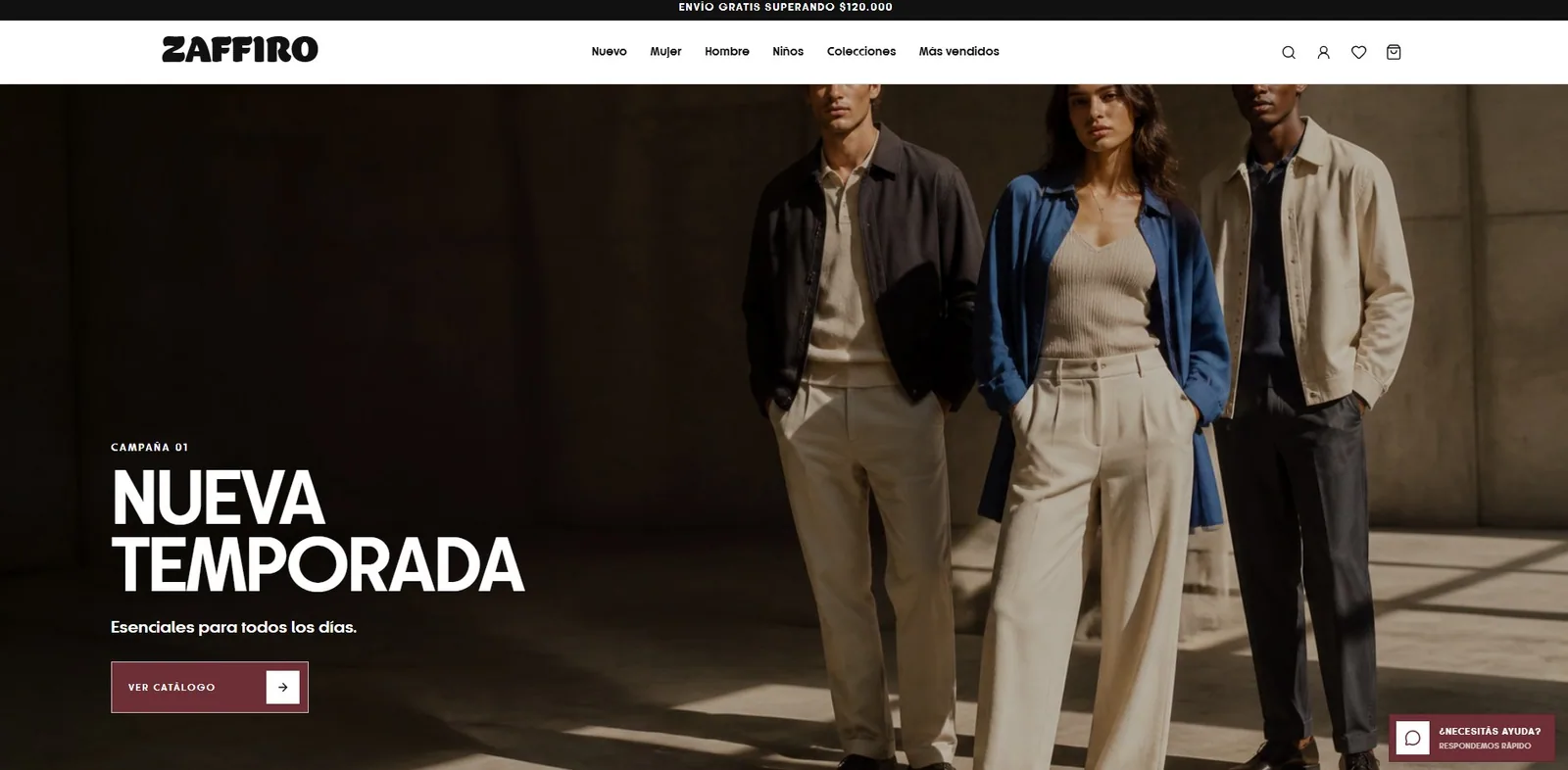 Captura real de ZAFFIRO MODA